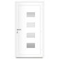 Preview: Haustür Anthrazit 100x200 cm Aluminium und PVC