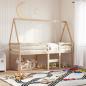 Preview: ARDEBO.de - Hochbett mit Dach 75x190 cm Massivholz Kiefer