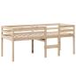 Preview: Hochbett mit Dach 75x190 cm Massivholz Kiefer