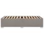 Preview: Bettgestell ohne Matratze Taupe 80x200 cm Stoff