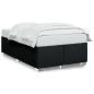 Preview: Bettgestell ohne Matratze Schwarz 120x190 cm Stoff