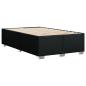 Preview: Bettgestell ohne Matratze Schwarz 120x190 cm Stoff