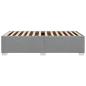 Preview: Bettgestell ohne Matratze Hellgrau 100x200 cm Stoff