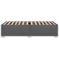 Preview: Bettgestell ohne Matratze Dunkelgrau 90x200 cm Stoff