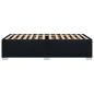 Preview: Bettgestell ohne Matratze Schwarz 100x200 cm Stoff