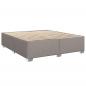 Preview: Bettgestell ohne Matratze Taupe 200x200 cm Stoff
