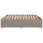 Preview: Bettgestell ohne Matratze Taupe 200x200 cm Stoff