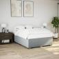 Preview: ARDEBO.de - Bettgestell ohne Matratze Hellgrau 140x200 cm Stoff