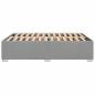 Preview: Bettgestell ohne Matratze Hellgrau 140x200 cm Stoff