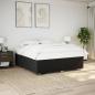 Preview: ARDEBO.de - Bettgestell ohne Matratze Schwarz 200x200 cm Stoff