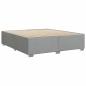 Preview: Bettgestell ohne Matratze Hellgrau 180x200 cm Stoff