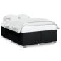 Preview: Bettgestell ohne Matratze Schwarz 140x190 cm Stoff