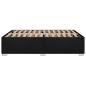 Preview: Bettgestell ohne Matratze Schwarz 140x190 cm Stoff