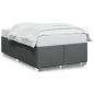 Preview: Bettgestell ohne Matratze Dunkelgrau 120x200 cm Stoff