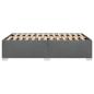 Preview: Bettgestell ohne Matratze Dunkelgrau 120x200 cm Stoff