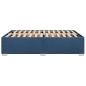 Preview: Bettgestell ohne Matratze Blau 140x200 cm Stoff