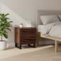 Preview: ARDEBO.de - Nachttische 2 Stk. 40x34x46 cm Massivholz Mango