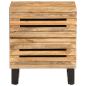 Preview: Nachttische 2 Stk. 40x34x46 cm Raues Mangoholz