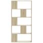 Preview: B?cherregal 5 B?den Sonoma-Eiche 80,5x23,5x162,5 Holzwerkstoff