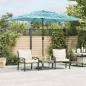 Preview: ARDEBO.de - Sonnenschirm mit Stahlmast Blau 300x200x250 cm