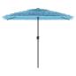 Preview: Sonnenschirm mit Stahlmast Blau 300x200x250 cm