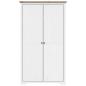 Preview: Kleiderschrank BODO Wei? und Braun 99x53,5x173 cm Kiefernholz