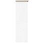 Preview: Kleiderschrank BODO Wei? und Braun 99x53,5x173 cm Kiefernholz