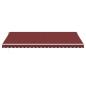 Preview: Markise Manuell mit LED Weinrot 500x350 cm
