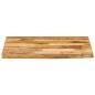 Preview: Tischplatte 40x40x3,8 cm Baumkante Massivholz Raues Mangoholz