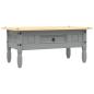Preview: Couchtisch Mexiko-Stil Kiefernholz Grau 100x55x44 cm