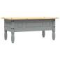 Preview: Couchtisch Mexiko-Stil Kiefernholz Grau 100x55x44 cm