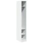 Preview: Kleiderschrank Wei? 30x50x200 cm Holzwerkstoff