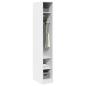 Preview: Kleiderschrank Wei? 30x50x200 cm Holzwerkstoff