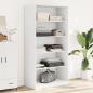 Preview: ARDEBO.de - Kleiderschrank Wei? 100x50x200 cm Holzwerkstoff