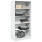 Preview: Kleiderschrank Wei? 100x50x200 cm Holzwerkstoff