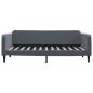Preview: Tagesbett Dunkelgrau 90x200 cm Samt