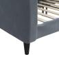 Preview: Tagesbett Dunkelgrau 90x190 cm Samt