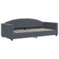 Preview: Tagesbett Dunkelgrau 90x200 cm Samt
