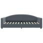 Preview: Tagesbett Dunkelgrau 90x200 cm Samt