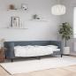 Preview: ARDEBO.de - Tagesbett Dunkelgrau 80x200 cm Samt