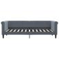 Preview: Tagesbett Dunkelgrau 80x200 cm Samt