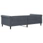 Preview: Tagesbett Dunkelgrau 100x200 cm Samt