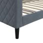 Preview: Tagesbett Dunkelgrau 100x200 cm Samt