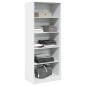 Preview: Kleiderschrank Wei? 80x50x200 cm Holzwerkstoff