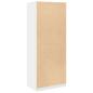 Preview: Kleiderschrank Wei? 80x50x200 cm Holzwerkstoff