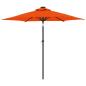 Preview: Sonnenschirm mit Stahlmast Terracotta 225x225x212 cm