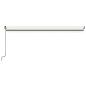Preview: Automatische Markise mit LED & Windsensor 500x300 Creme