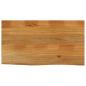 Preview: ARDEBO.de - Tischplatte mit Baumkante 110x60x2,5 cm Massivholz Mango