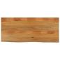 Preview: ARDEBO.de - Tischplatte mit Baumkante 140x60x2,5 cm Massivholz Mango