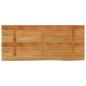 Preview: Tischplatte mit Baumkante 140x60x2,5 cm Massivholz Mango